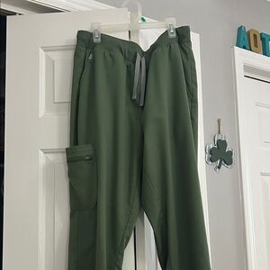 Hanes Olive Green Women's Drawstring Cargo Pants